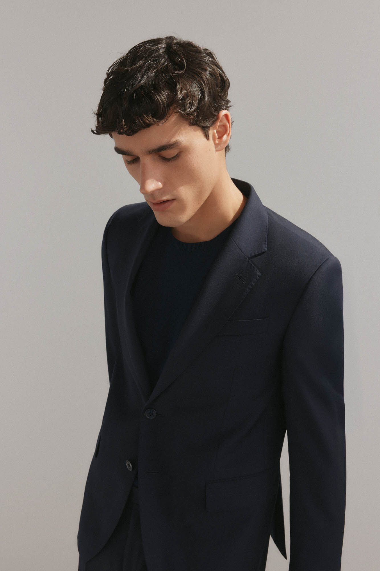 Pedro del Hierro Blazer azul-marinho slim fit