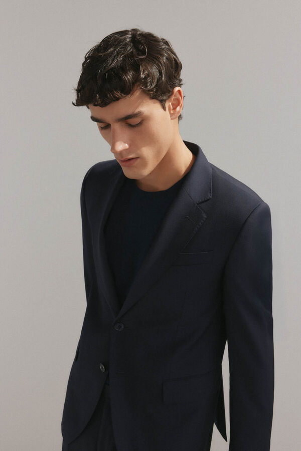 Pedro del Hierro Blazer azul-marinho slim fit Azul
