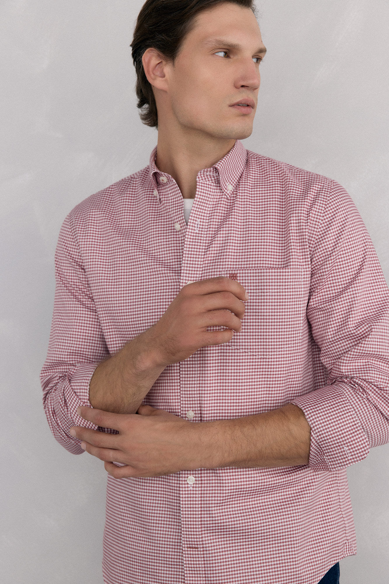 Pedro del Hierro Camisa non iron oxford cuadros