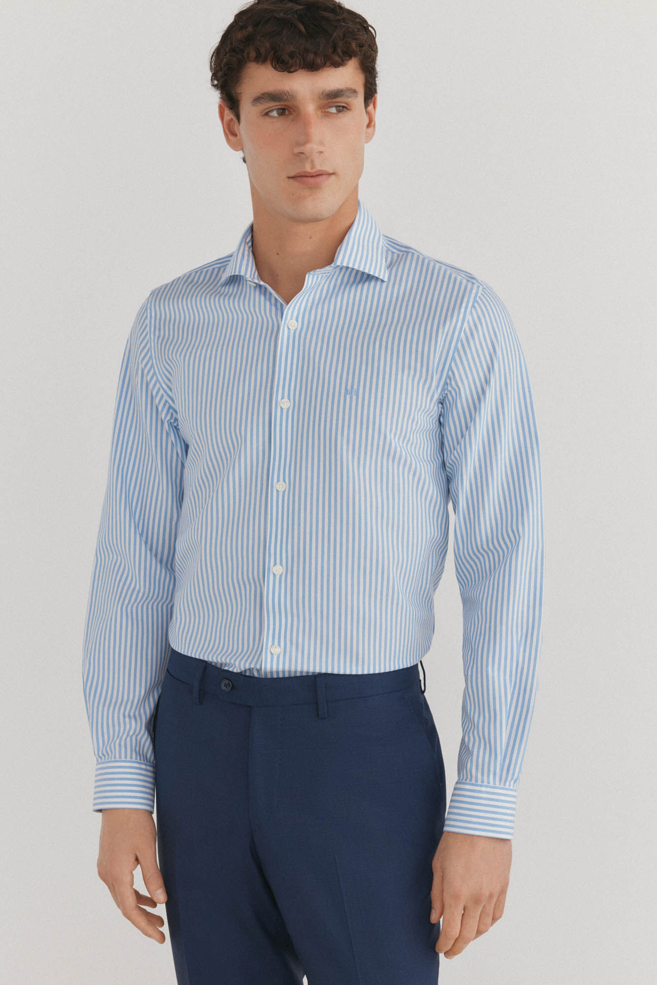 Pedro del Hierro Camisa vestir rayas non iron + antimanchas