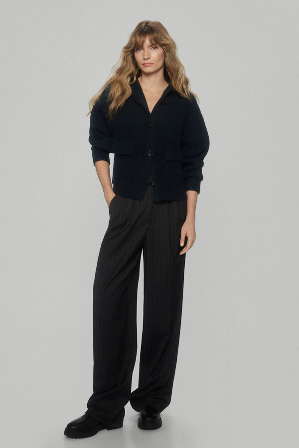 Pedro del Hierro Chaqueta capucha bolsillos grandes Azul