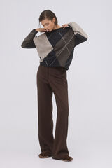 Pedro del Hierro Jersey jacquard rombos Gris