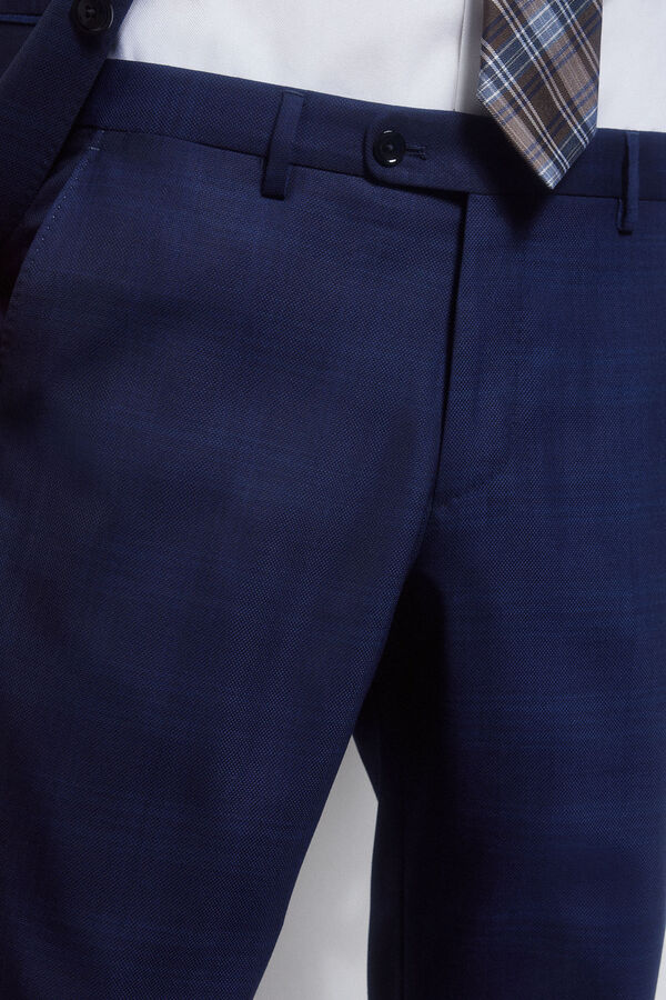 Pedro del Hierro Cal&ccedil;as quadrados tailored fit Azul