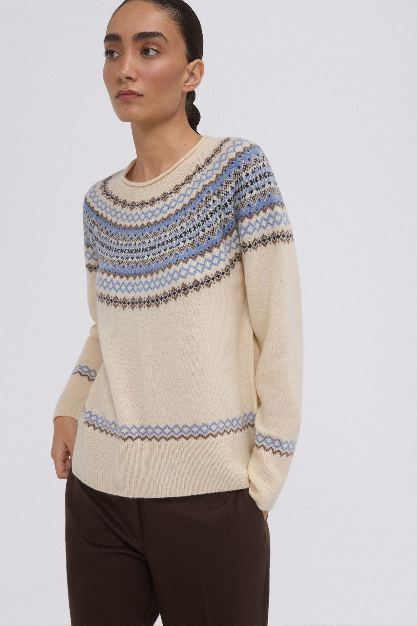 Pedro del Hierro Jersey jacquard greca