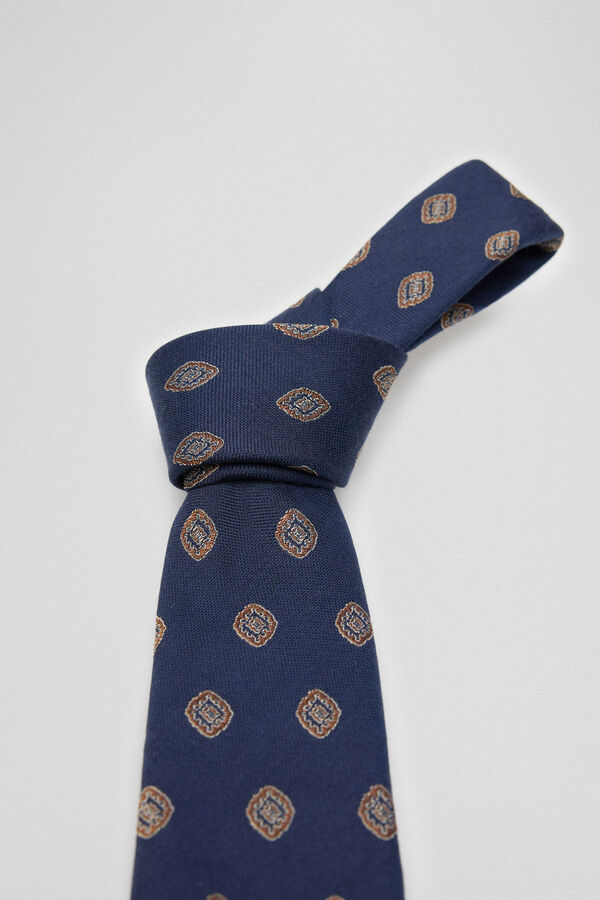 Pedro del Hierro Corbata seda natural Azul