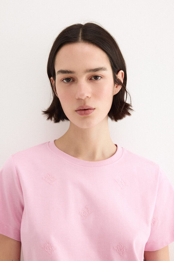 Pedro del Hierro Camiseta multilogo pdh Rosa