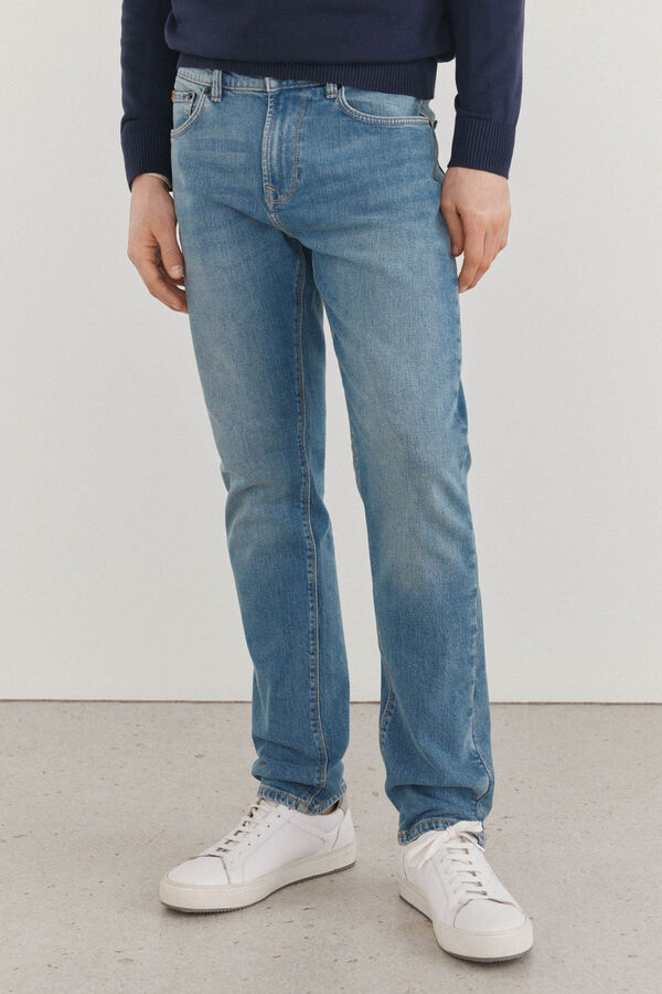 Pedro del Hierro Pantal&oacute;n vaquero premium flex slim fit Azul