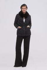 Pedro del Hierro Chaqueta acolchada cintur&oacute;n Negro