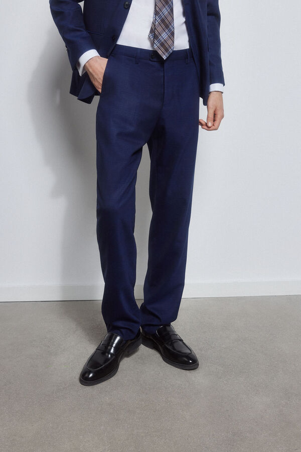 Pedro del Hierro Cal&ccedil;as quadrados tailored fit Azul