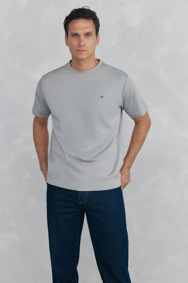 Pedro del Hierro Camiseta mercerizada Gris