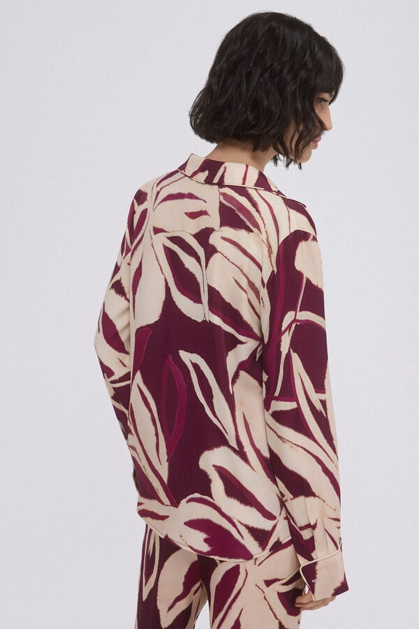 TFP by Tamara Falc&oacute; Camisa de pijama estampada Bordeaux