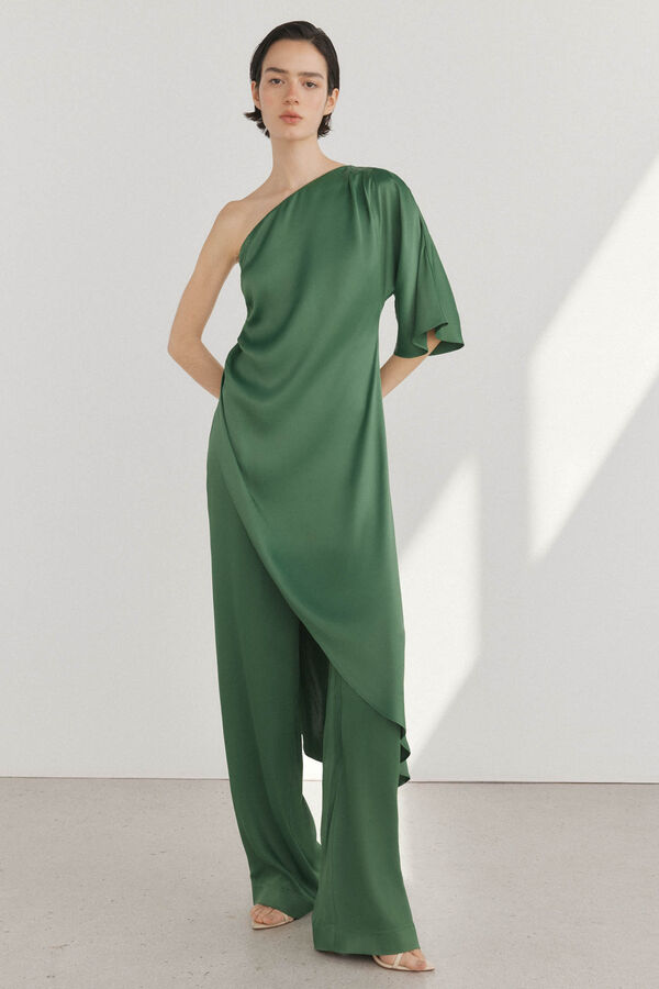 Pedro del Hierro Blusa assim&eacute;trica Verde