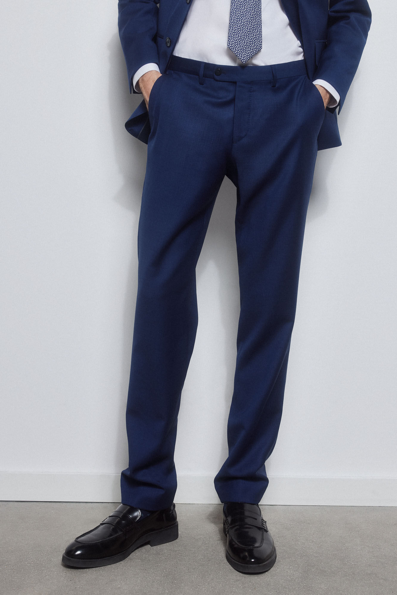 Pedro del Hierro Cal&ccedil;as azuis bi-stretch slim