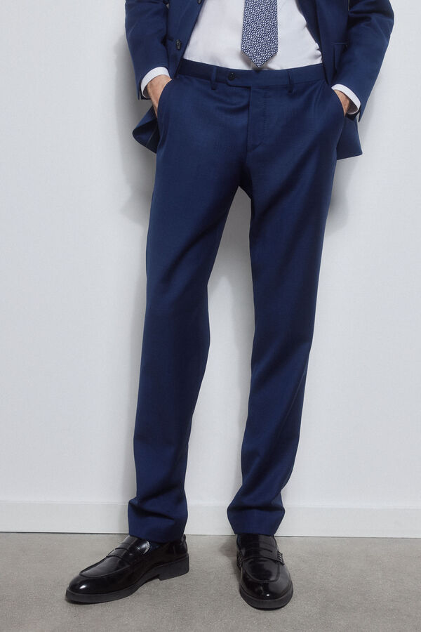 Pedro del Hierro Cal&ccedil;as azuis bi-stretch slim Azul