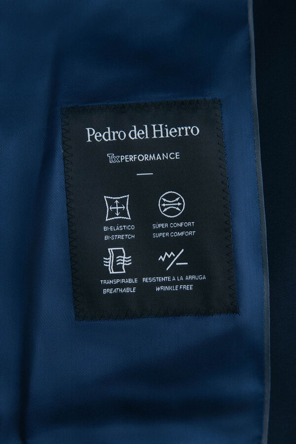Pedro del Hierro Americana lisa bi-stretch tailored Azul
