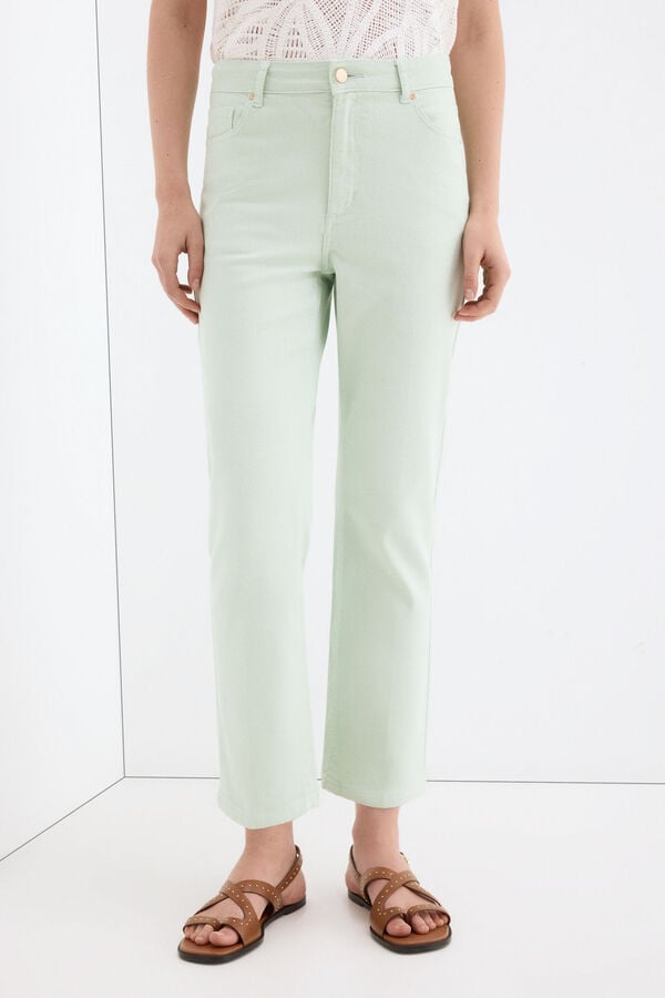 Pedro del Hierro Jeans reto capri b&aacute;sico Turquesa