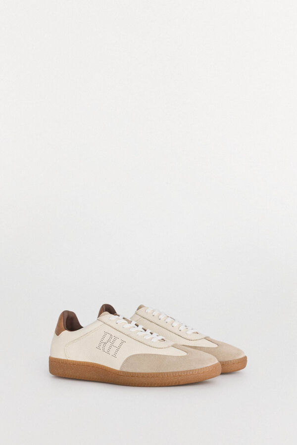 Pedro del Hierro T&ecirc;nis de pele Beige
