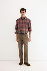 Pedro del Hierro Cal&ccedil;a jeans new straight castanho Marrom