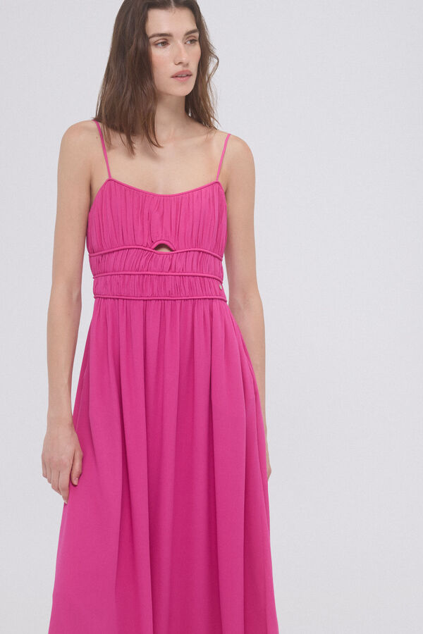 Pedro del Hierro Vestido franzes viscosa Coral