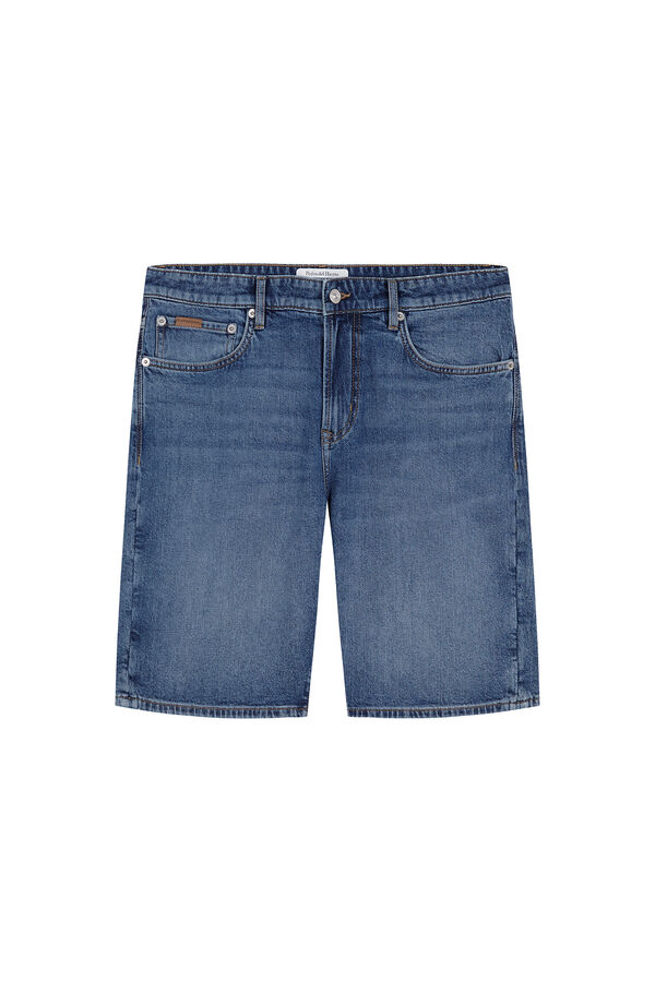 Pedro del Hierro Bermuda regular em denim Azul