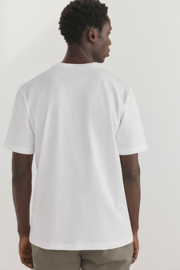 Pedro del Hierro Camiseta fantasia com logo grande Branco