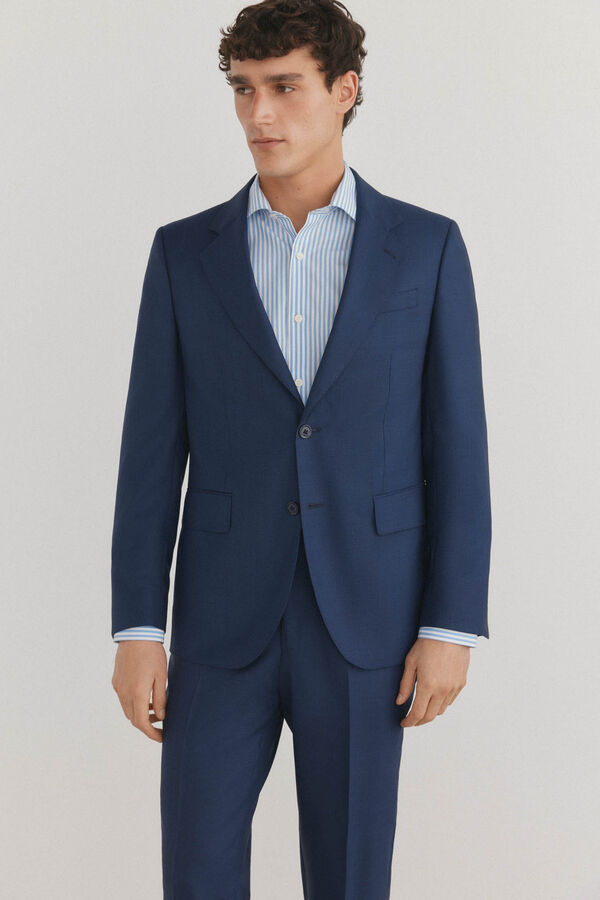 Pedro del Hierro Camisa vestir rayas non iron + antimanchas Azul
