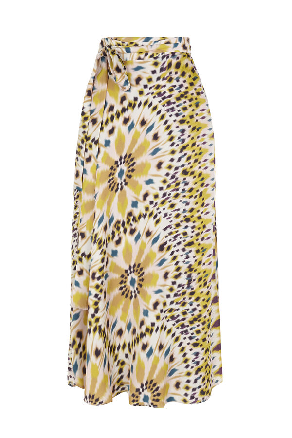 TFP by Tamara Falcó Falda pareo estampada Amarillo