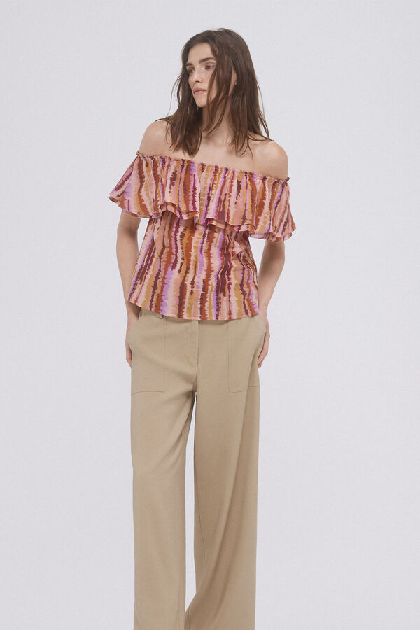 Pedro del Hierro Top off shoulders estampado Varios