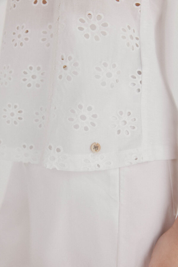 Pedro del Hierro Camiseta combinada tirantes Blanco