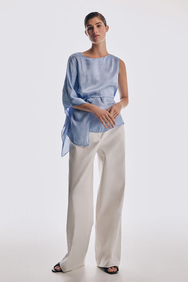 Pedro del Hierro Top escote caja Azul