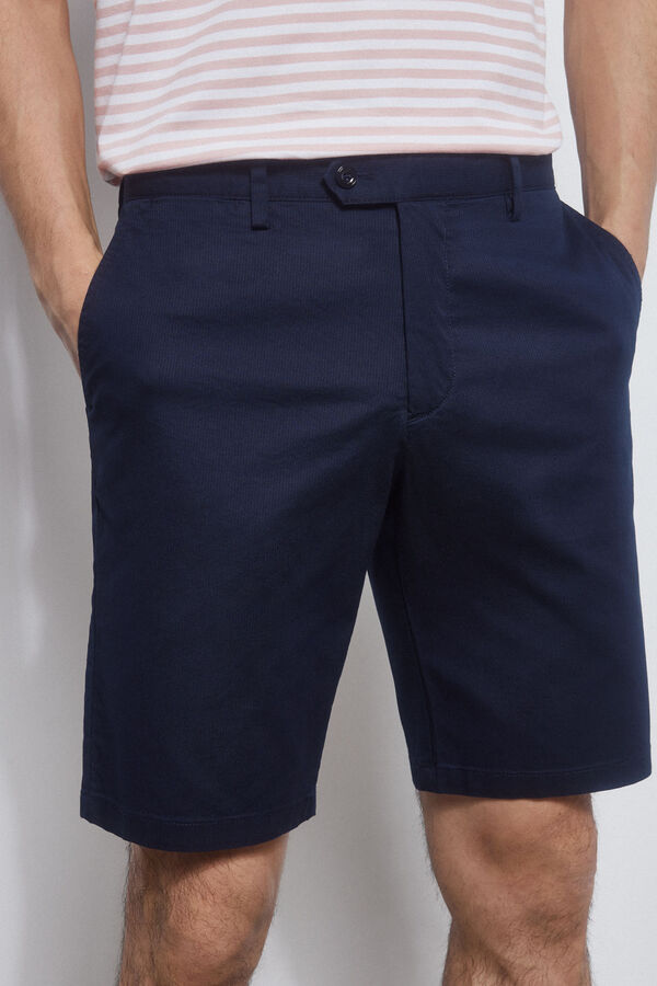 Pedro del Hierro Cal&ccedil;as bermuda chino premium flex  Azul