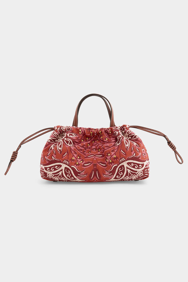 Pedro del Hierro Mala a tiracolo estampada Beige