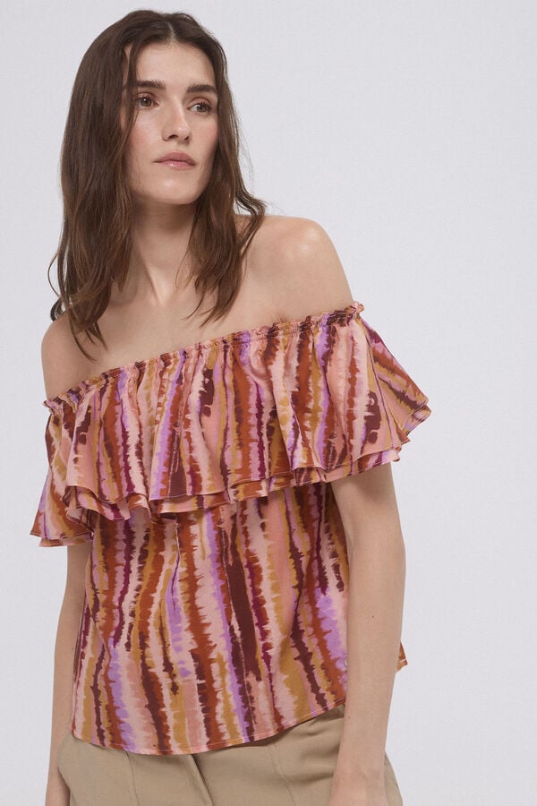 Pedro del Hierro Top off shoulders estampado Varios