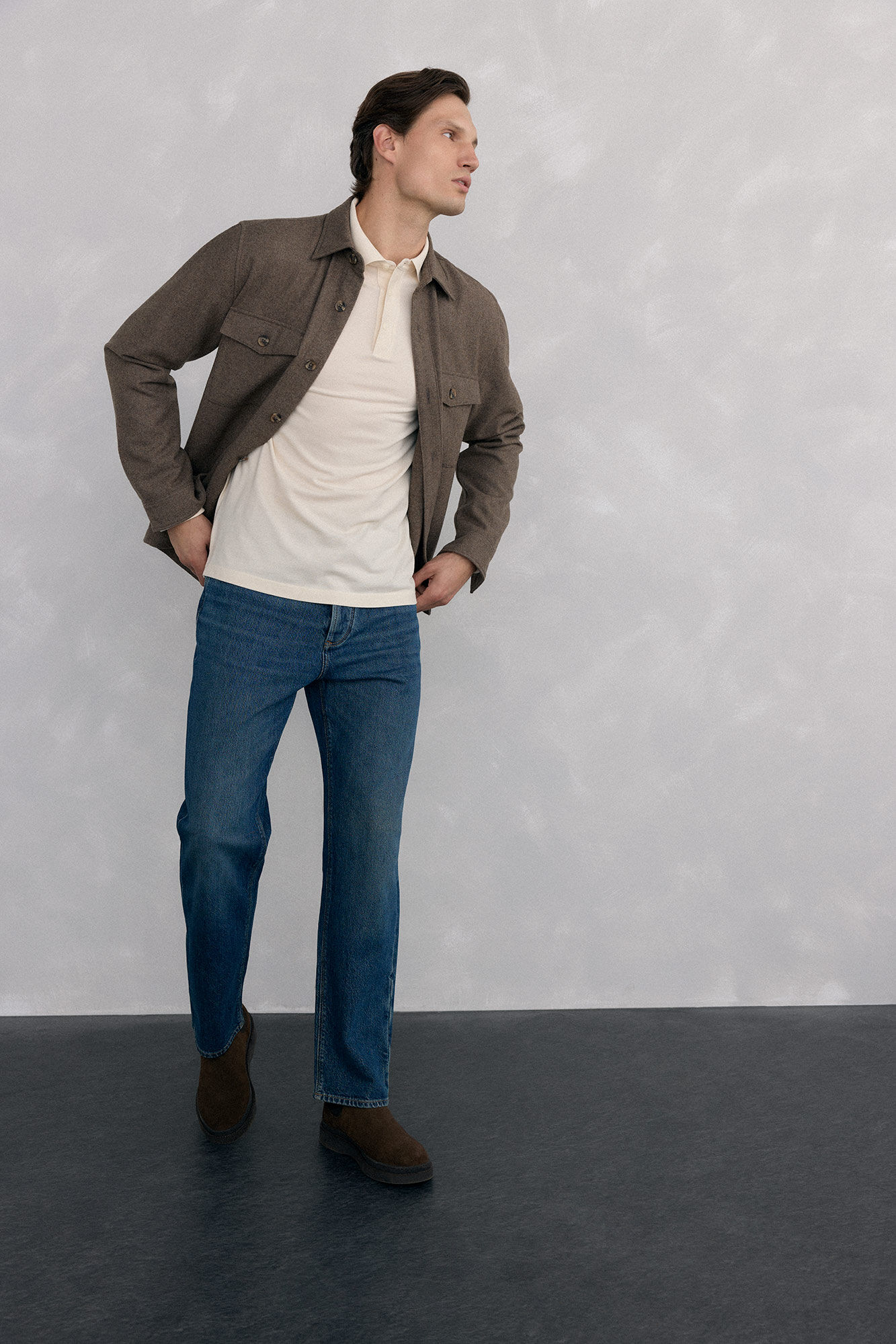 Pedro del Hierro Polo b&aacute;sico manga larga