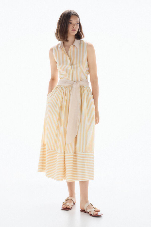 TFP by Tamara Falcó Blusa de rayas combinada Amarillo