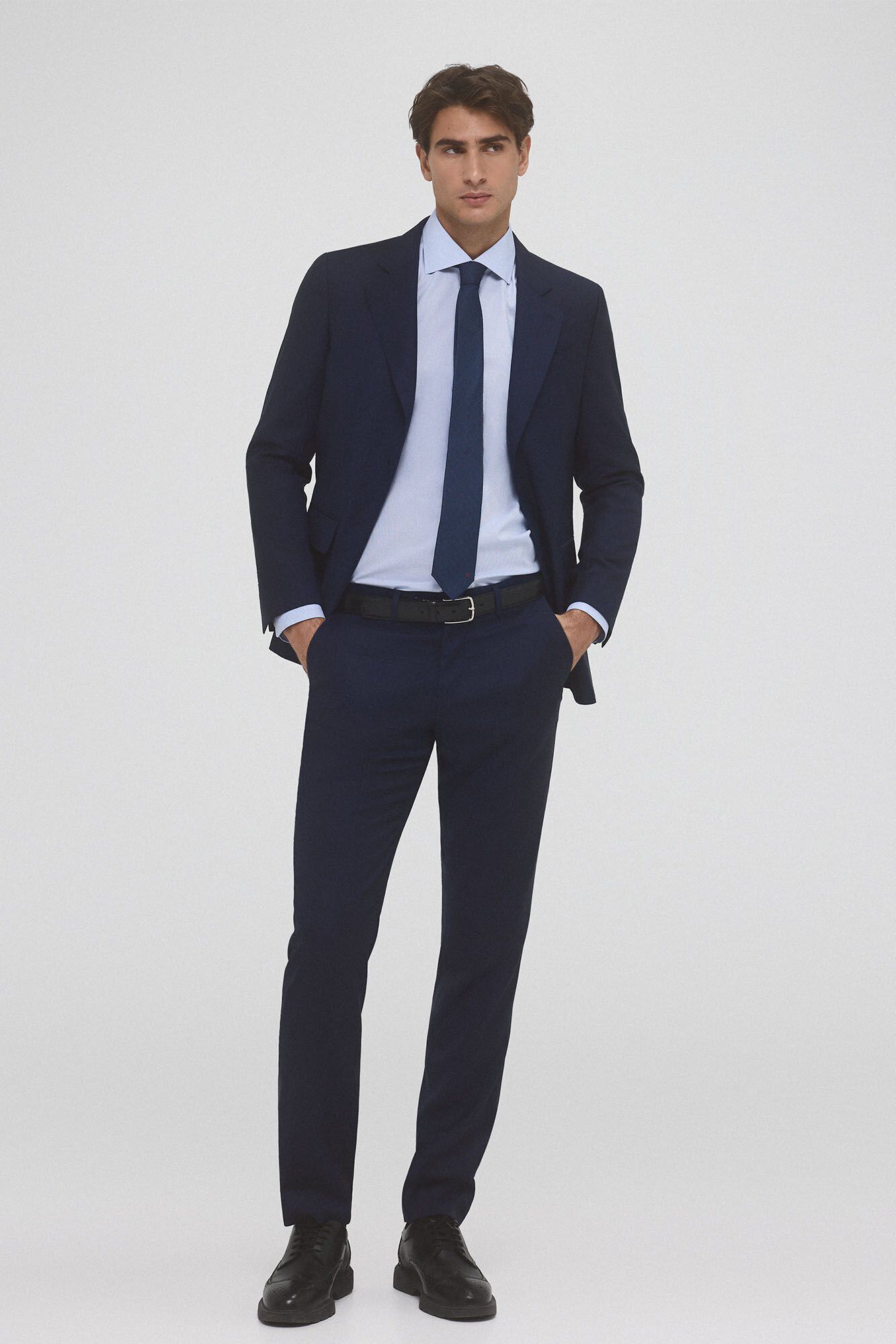 Pedro del Hierro Camisa aos quadrados non iron + antimanchas