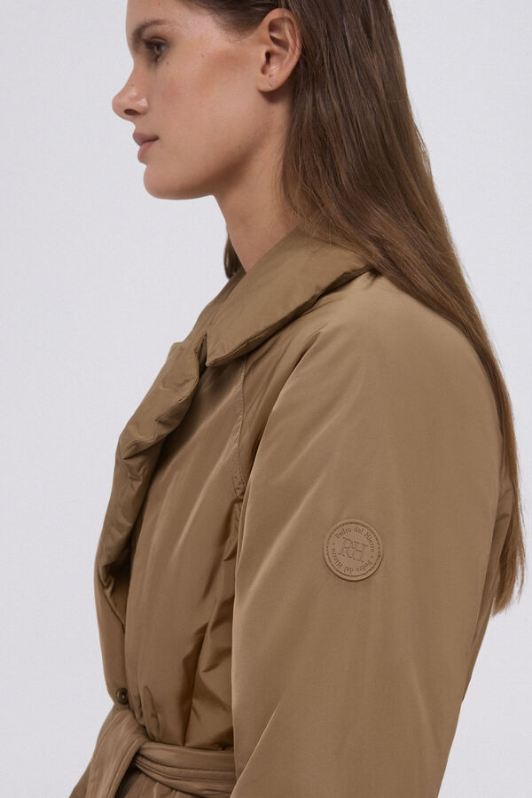 Pedro del Hierro Gabardina acolchada Beige