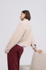 TFP by Tamara Falcó Jersey oversize ochos y rombos Marrón