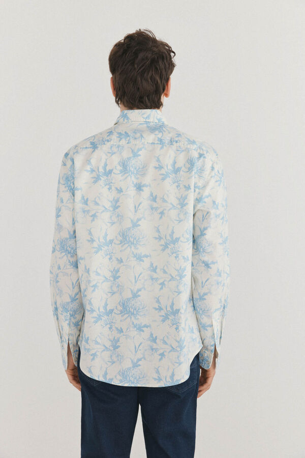 Pedro del Hierro Camisa estampada Azul