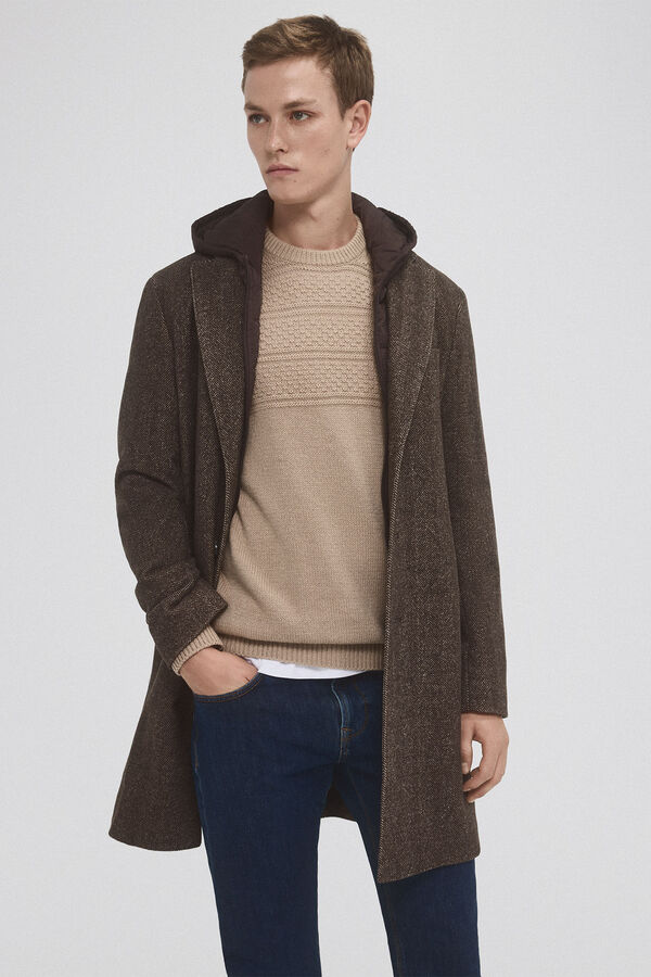 Pedro del Hierro Casaco forro remov&iacute;vel Beige