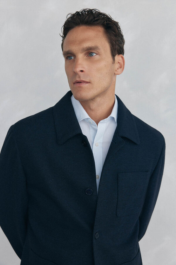 Pedro del Hierro Sobrecamisa azul marinho Azul