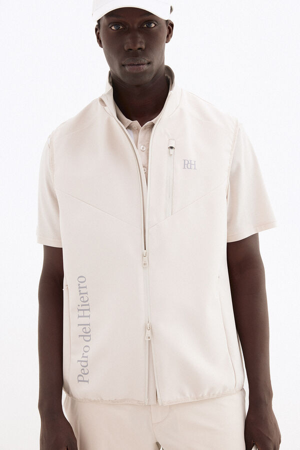 Pedro del Hierro Colete liso golf Beige