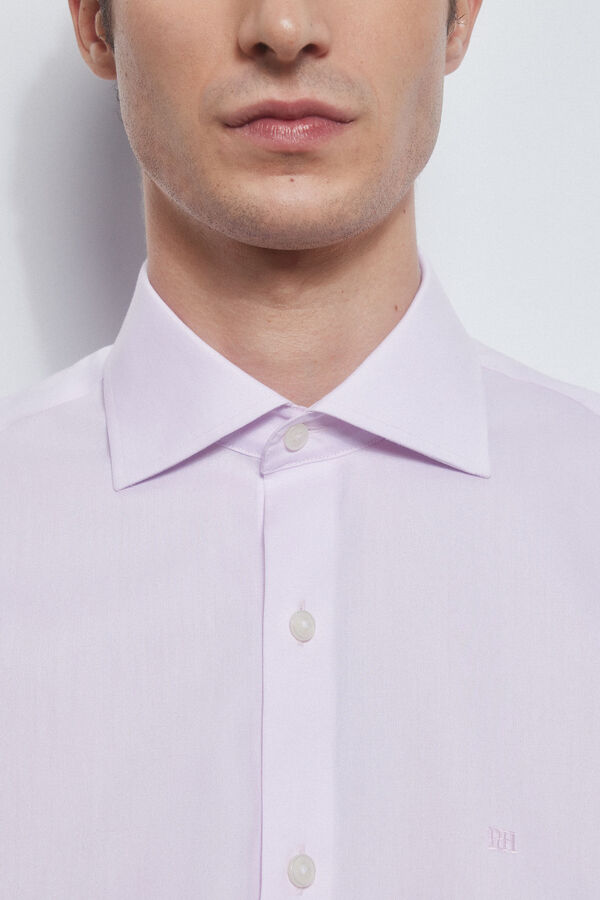 Pedro del Hierro camisa formal lisa non iron + antimanchas Rosa