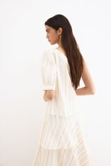 Pedro del Hierro Top assim&eacute;trico Beige