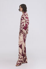 TFP by Tamara Falc&oacute; Pantal&oacute;n pijamero estampado Burdeos