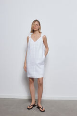Pedro del Hierro Vestido t&uacute;nica curto Branco