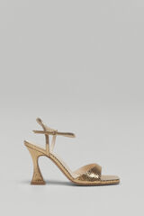 Pedro del Hierro Sandalia tac&oacute;n dorada Amarillo