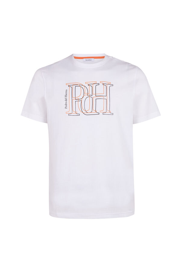 Pedro del Hierro T-shirt logo grande  Branco