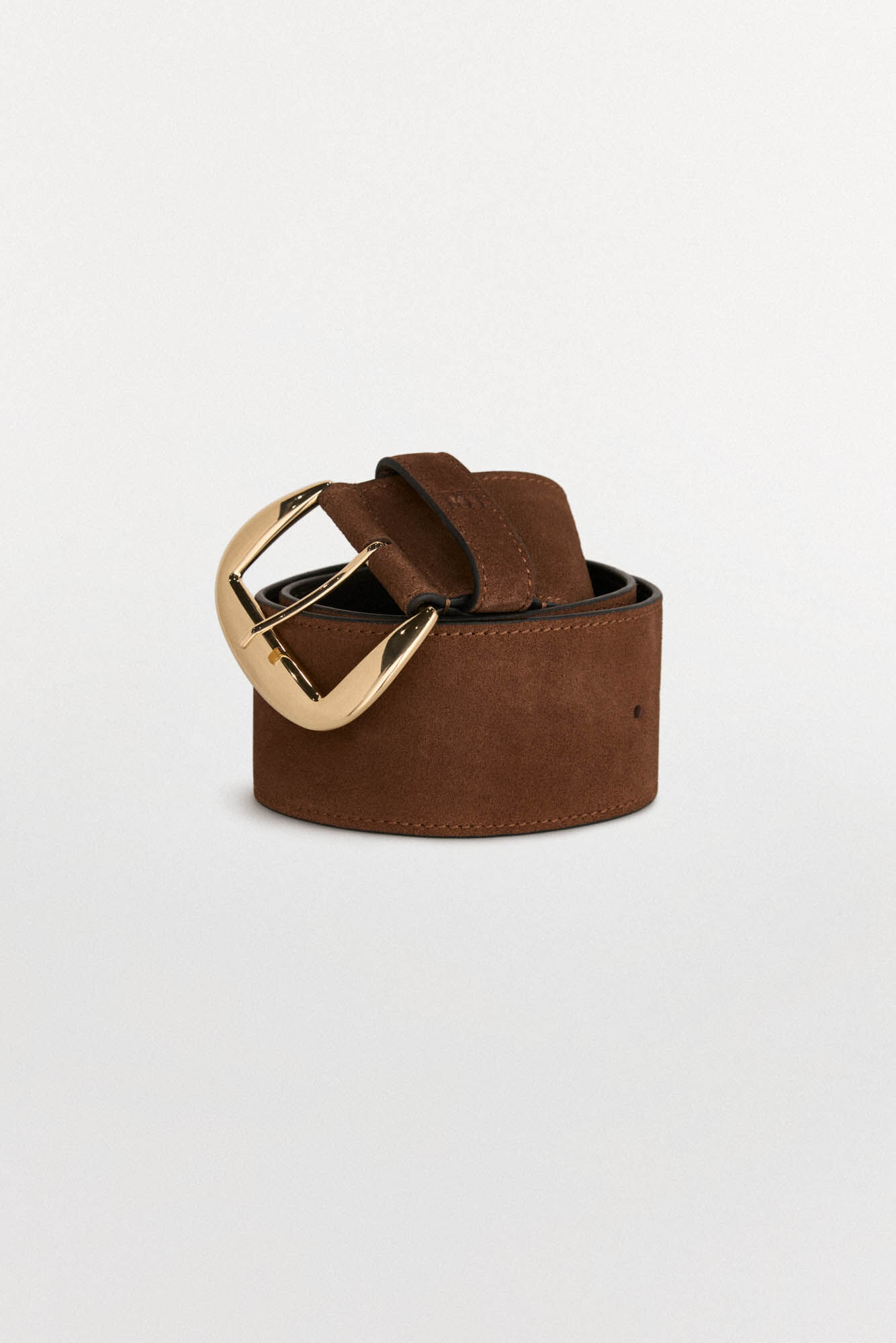 Pedro del Hierro Cinto largo de pele com fivela oval