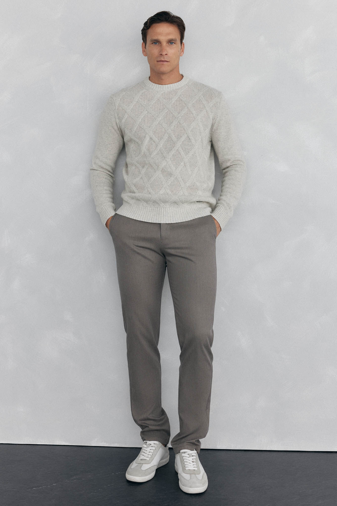 Pedro del Hierro Cal&ccedil;a cal&ccedil;as chino com estampa slim fit